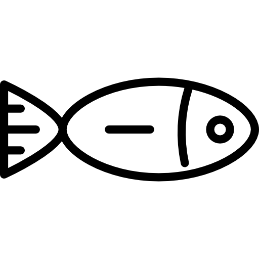 ryba skierowana w prawo  ikona