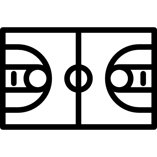quadra de basquete  Ícone
