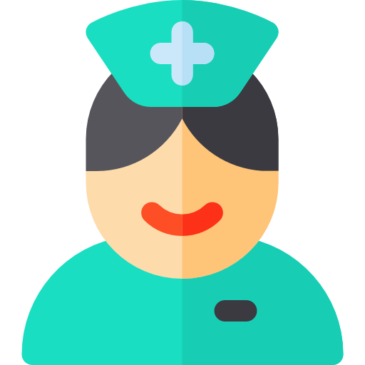 enfermera Basic Rounded Flat icono