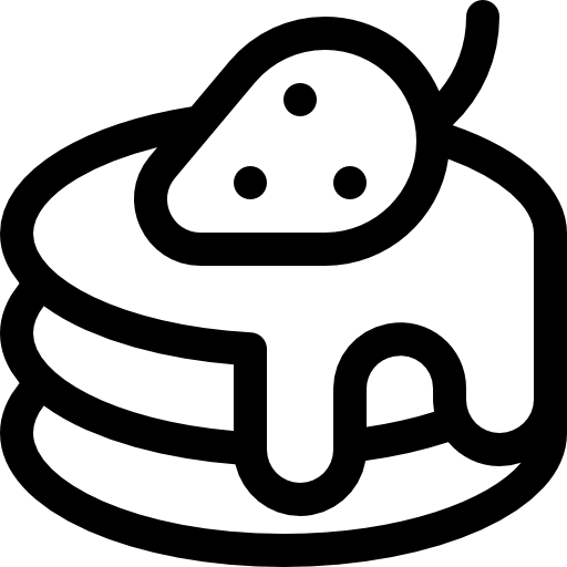 팬케이크 Basic Rounded Lineal icon