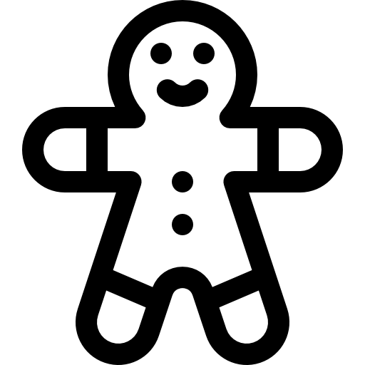 ジンジャーブレッドマン Basic Rounded Lineal icon