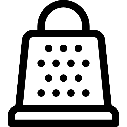 grattugia Basic Rounded Lineal icona