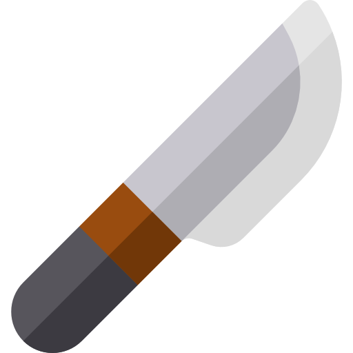 Knife Basic Rounded Flat icon