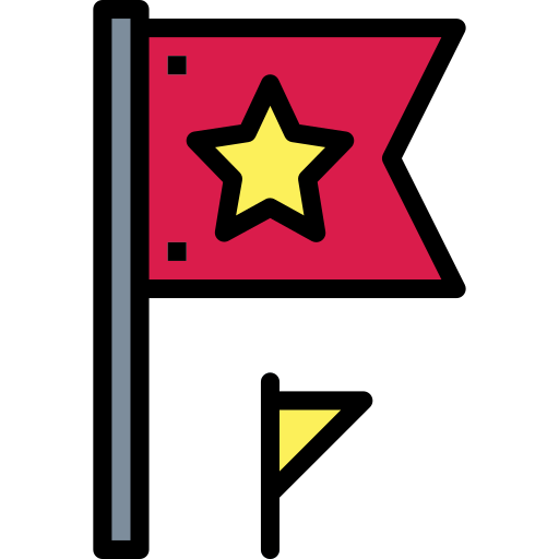 bandeira Smalllikeart Lineal Color Ícone