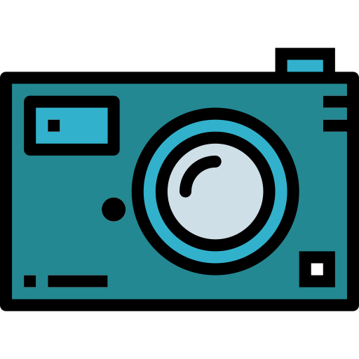 Photo camera Smalllikeart Lineal Color icon