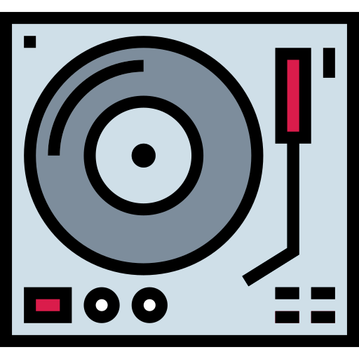 Turntable Smalllikeart Lineal Color icon