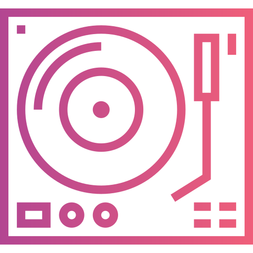 Turntable Smalllikeart Gradient icon