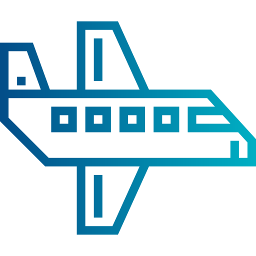 Airplane Smalllikeart Gradient icon