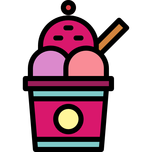 helado Smalllikeart Lineal Color icono
