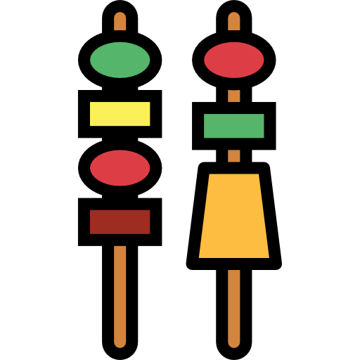 Skewer Smalllikeart Lineal Color icon