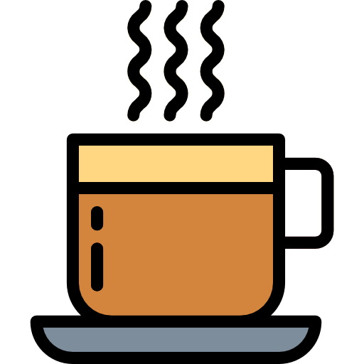 filiżanka kawy Smalllikeart Lineal Color ikona