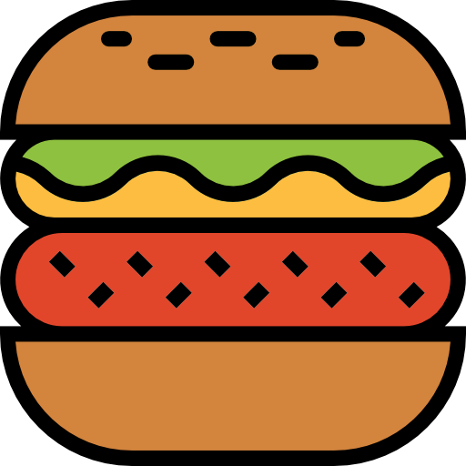 burgery Smalllikeart Lineal Color ikona