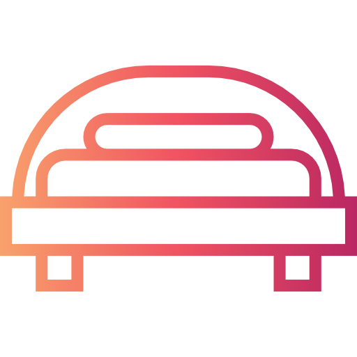 Double bed Smalllikeart Gradient icon