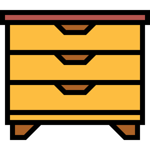 Chest of drawers Smalllikeart Lineal Color icon