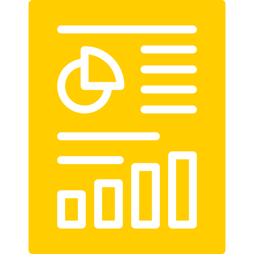 raport biznesowy Generic Flat ikona