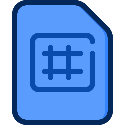 Spreadsheet Generic Outline Color icon