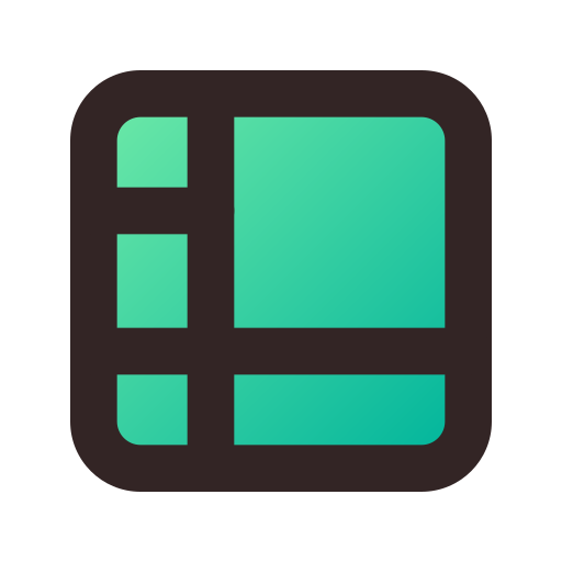 Layout Generic Lineal Color Gradient icon