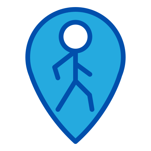 caminar Generic Blue icono