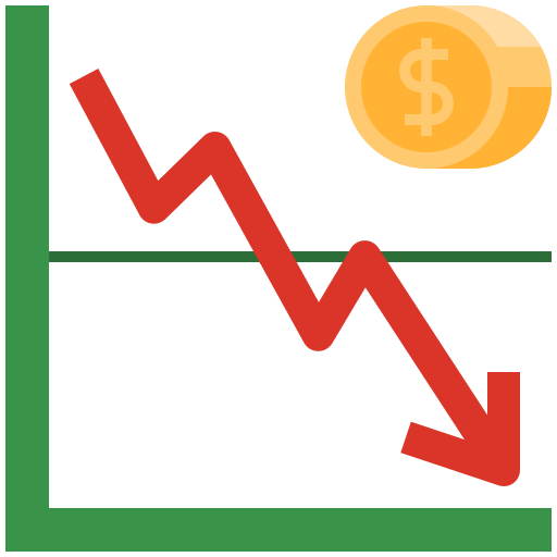 fluctuación del mercado Generic Flat icono