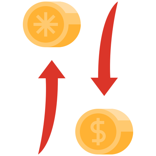 tipo de cambio Generic Flat icono