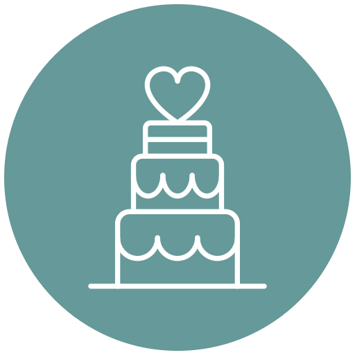bolo de casamento Generic Flat Ícone