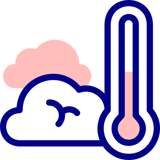 temperatura Detailed Mixed Lineal color ikona