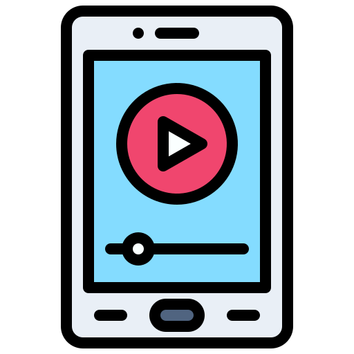mobiles video Generic Outline Color icon