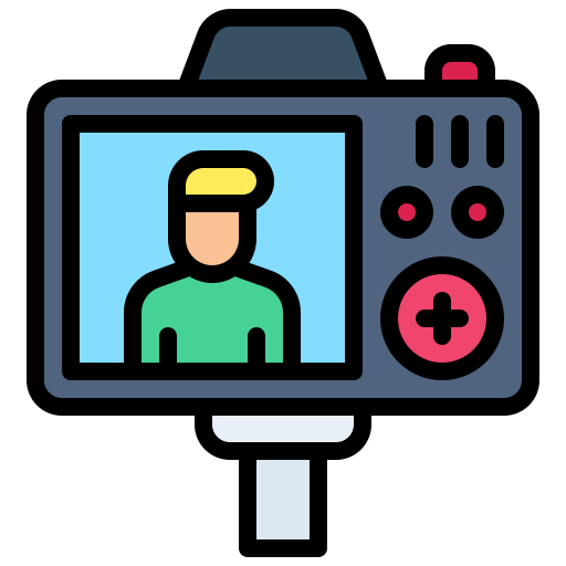 Vlogger Generic Outline Color icon