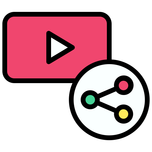 뮤직 비디오 Generic Outline Color icon