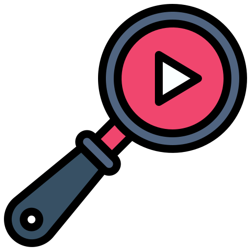 Video search Generic Outline Color icon
