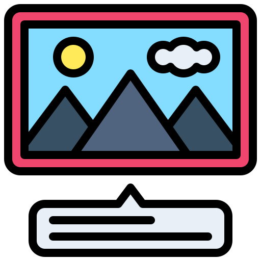 aussicht Generic Outline Color icon