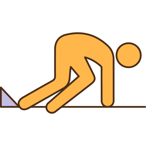 Runner Generic Thin Outline Color icon