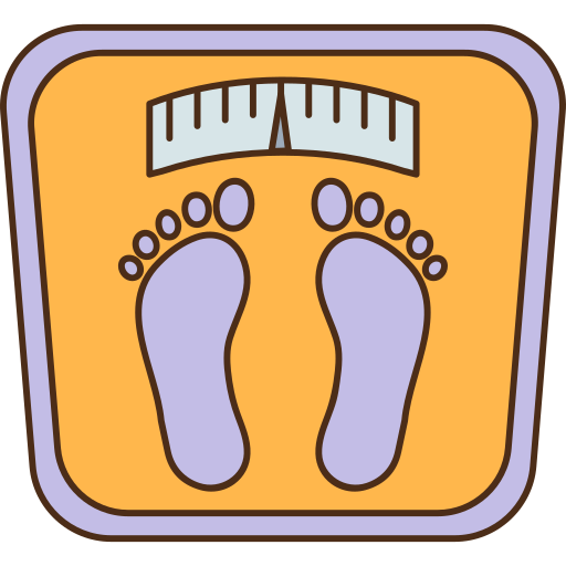 gewichtsskala Generic Thin Outline Color icon