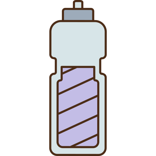 butelka sportowa Generic Thin Outline Color ikona