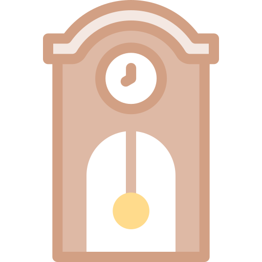 Cuckoo clock Detailed color Lineal color icon