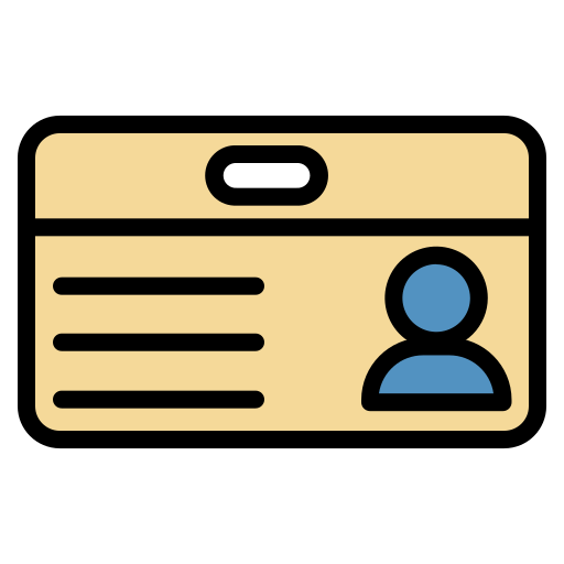 idカード Generic Outline Color icon