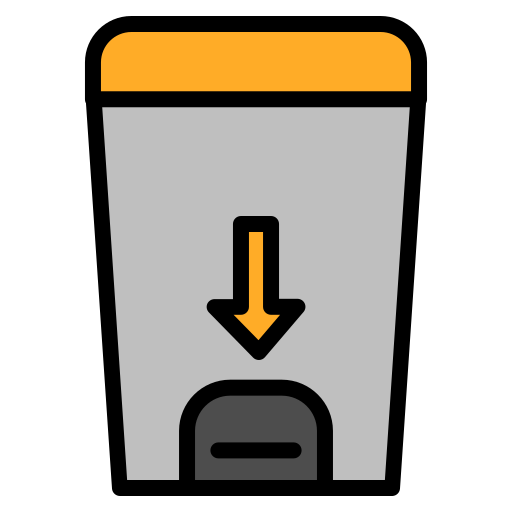 Trash Generic Outline Color icon