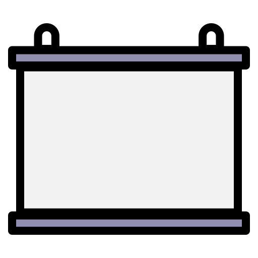 Projector screen Generic Outline Color icon