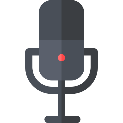Микрофон Basic Rounded Flat иконка