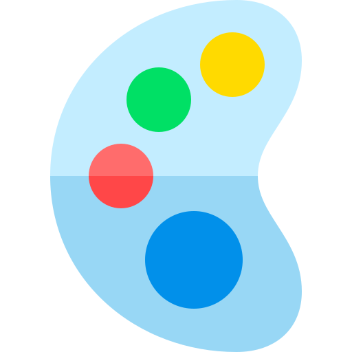 팔레트 Basic Rounded Flat icon