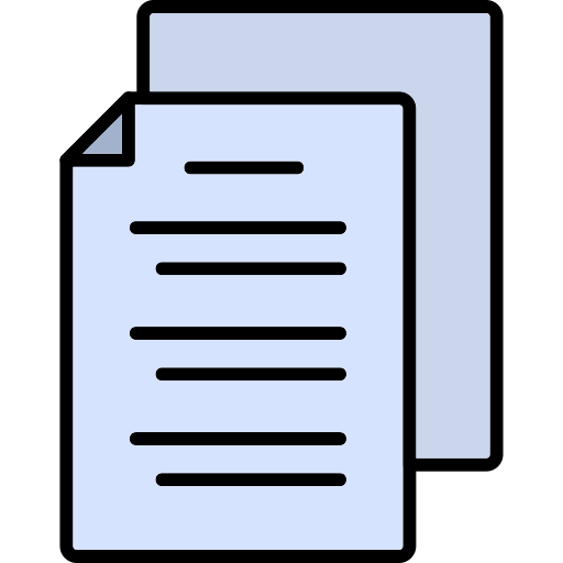 documento Generic Outline Color icono