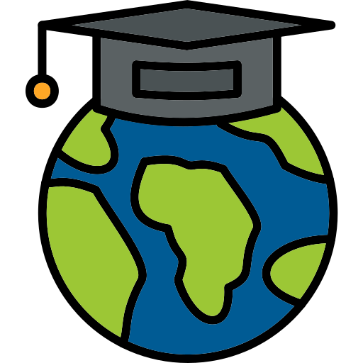 wereldwijd onderwijs Generic Outline Color icoon