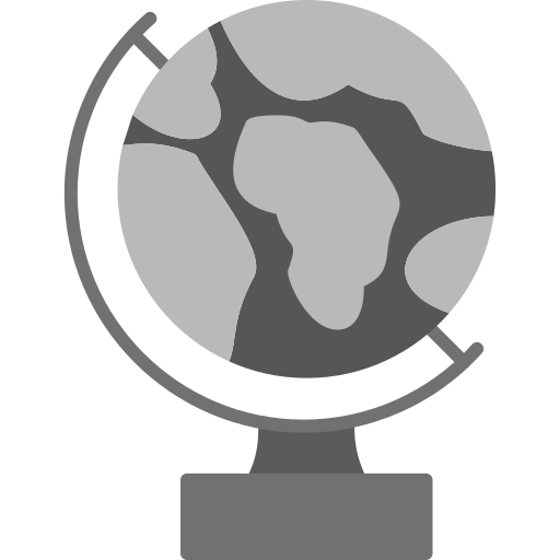 globe terrestre Generic Grey Icône