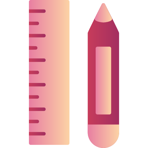 lápiz y regla Generic Flat Gradient icono