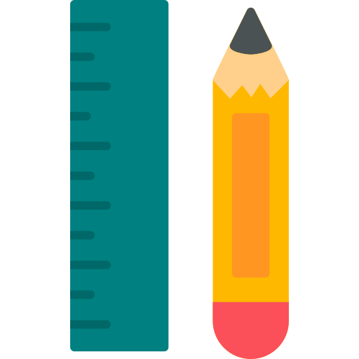 crayon et règle Generic Flat Icône