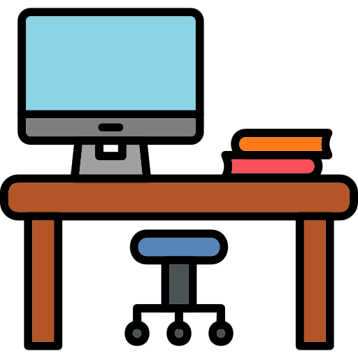 biurko Generic Outline Color ikona