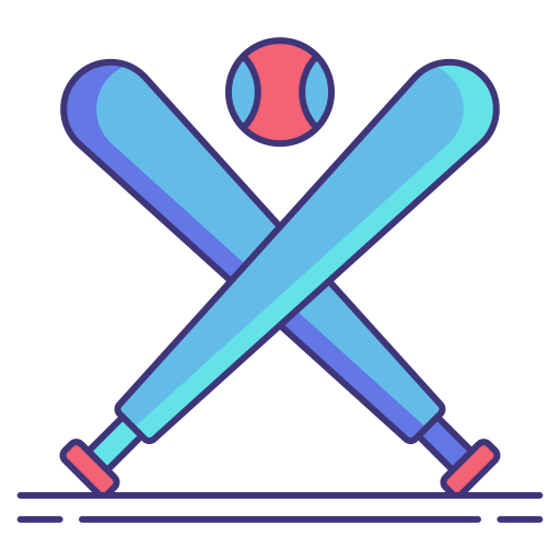 Baseball Flaticons Lineal Color icon