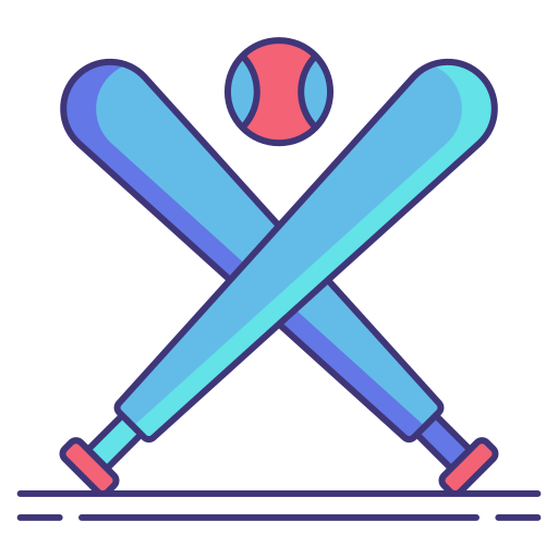 baseball Flaticons Lineal Color icona