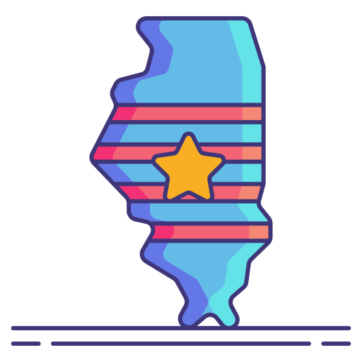 illinois Flaticons Lineal Color Icône