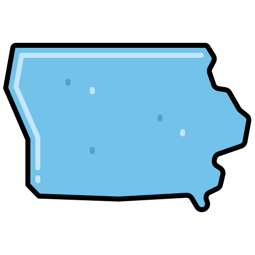 verenigde staten kaart Flaticons Lineal Color icoon